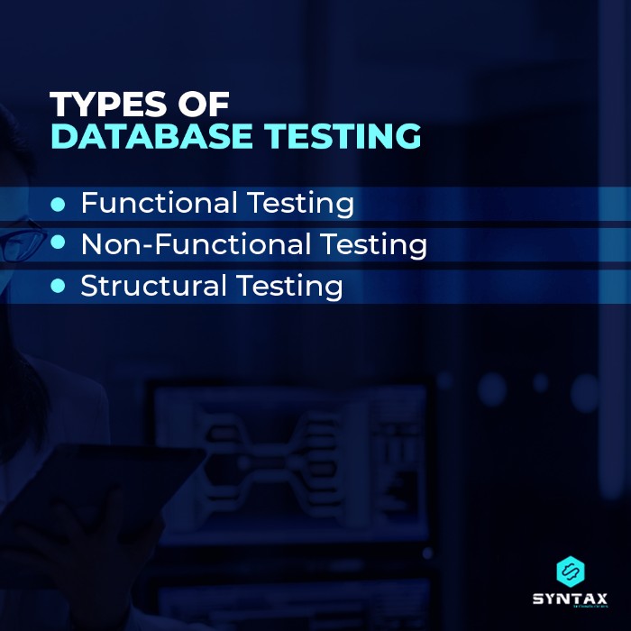 types of database testing