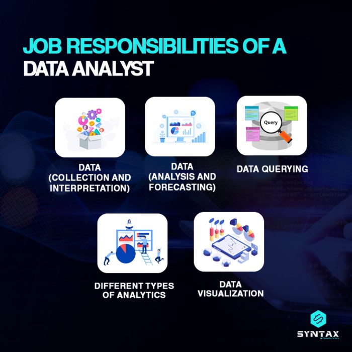 Job responsiblities of a data analyst