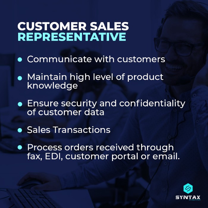 customer sales representative