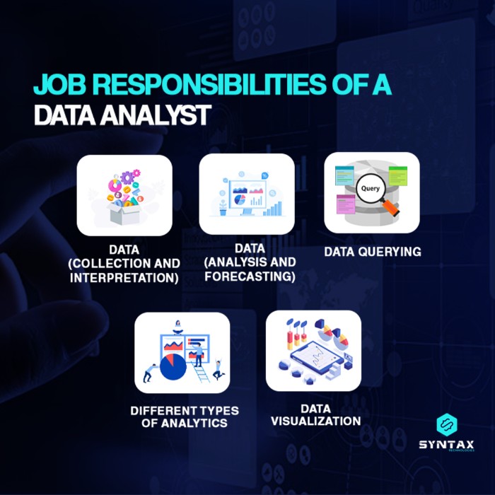 job responsibilities of a data analyst